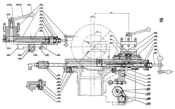Суппорт токарно-гвинторізного верстата S-28